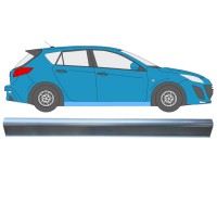 Reparaturblech Schweller für Mazda 3 2009-2013 / Links = Rechts (symmetrisch) 15012 Reparaturblech Schweller für Mazda 3 2009-2013 / Links = Rechts (symmetrisch) 15012