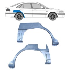 Reparaturblech Kotflügel hinten für Mazda 626 1997-2002 / Links+Rechts / Satz 9622