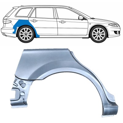 Reparaturblech Kotflügel hinten für Mazda 6 GG GY 2002-2007 / Rechts / COMBI 6133