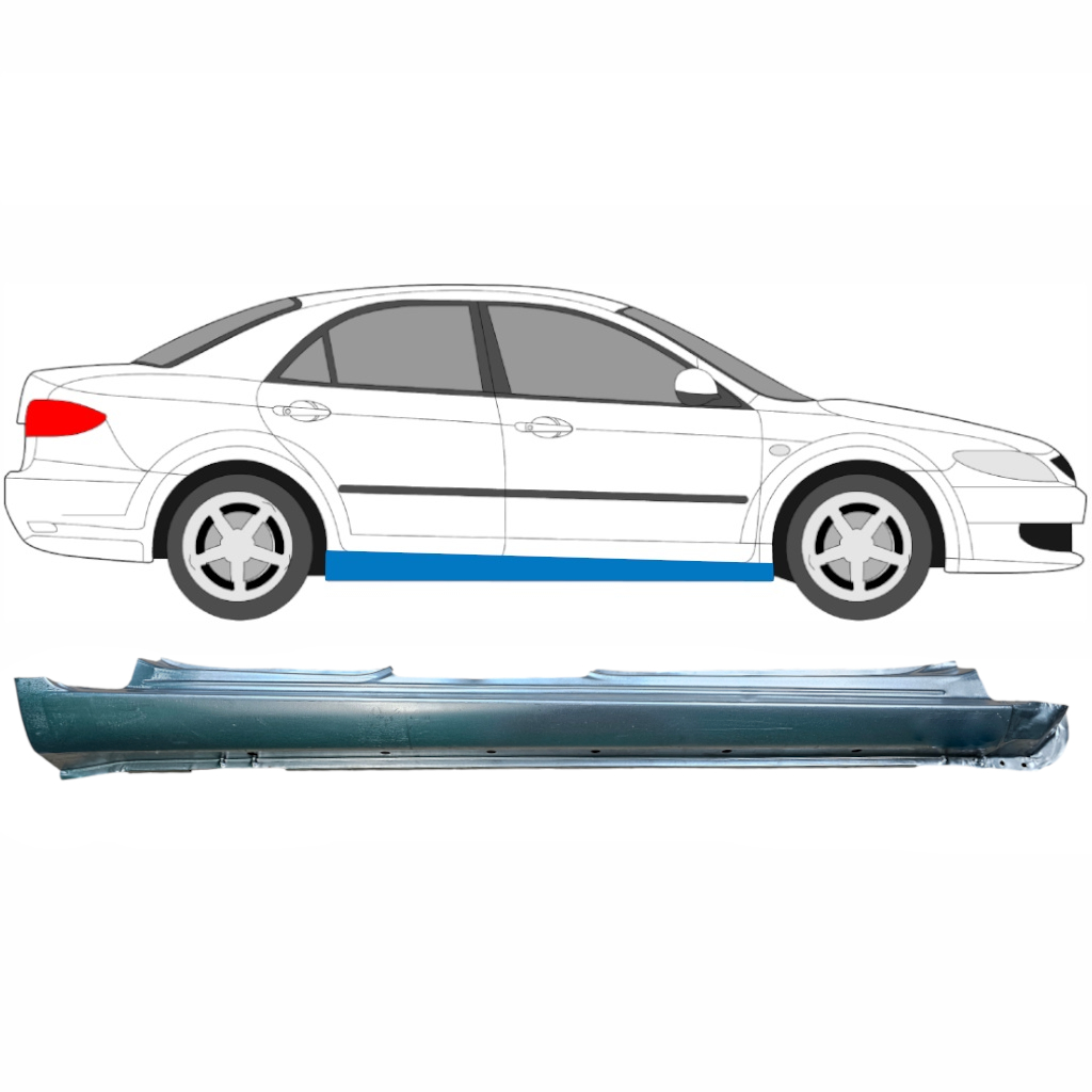 Voll Schweller Für Mazda 6 Gg Gy 2002-2007 / Rechts 5792
