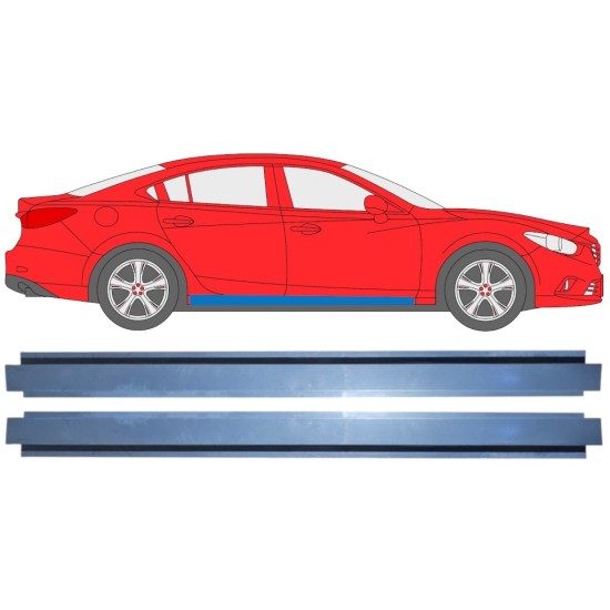 Reparaturblech Innen-Schweller für Mazda 6 2012-2024 / Links+Rechts / Satz 16981