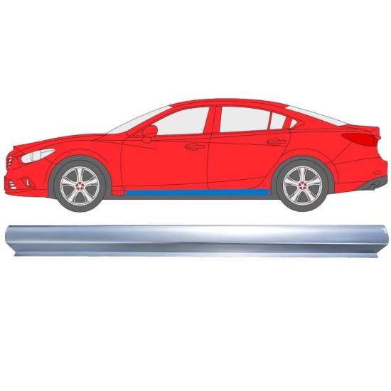 Reparaturblech unterer Schweller für Mazda 6 2012-2024 / Links 16978