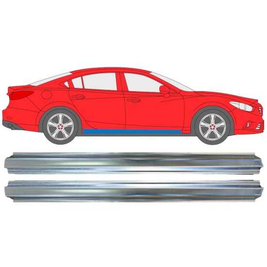 Reparaturblech Schweller für Mazda 6 2012-2024 / Links+Rechts / Satz 16348