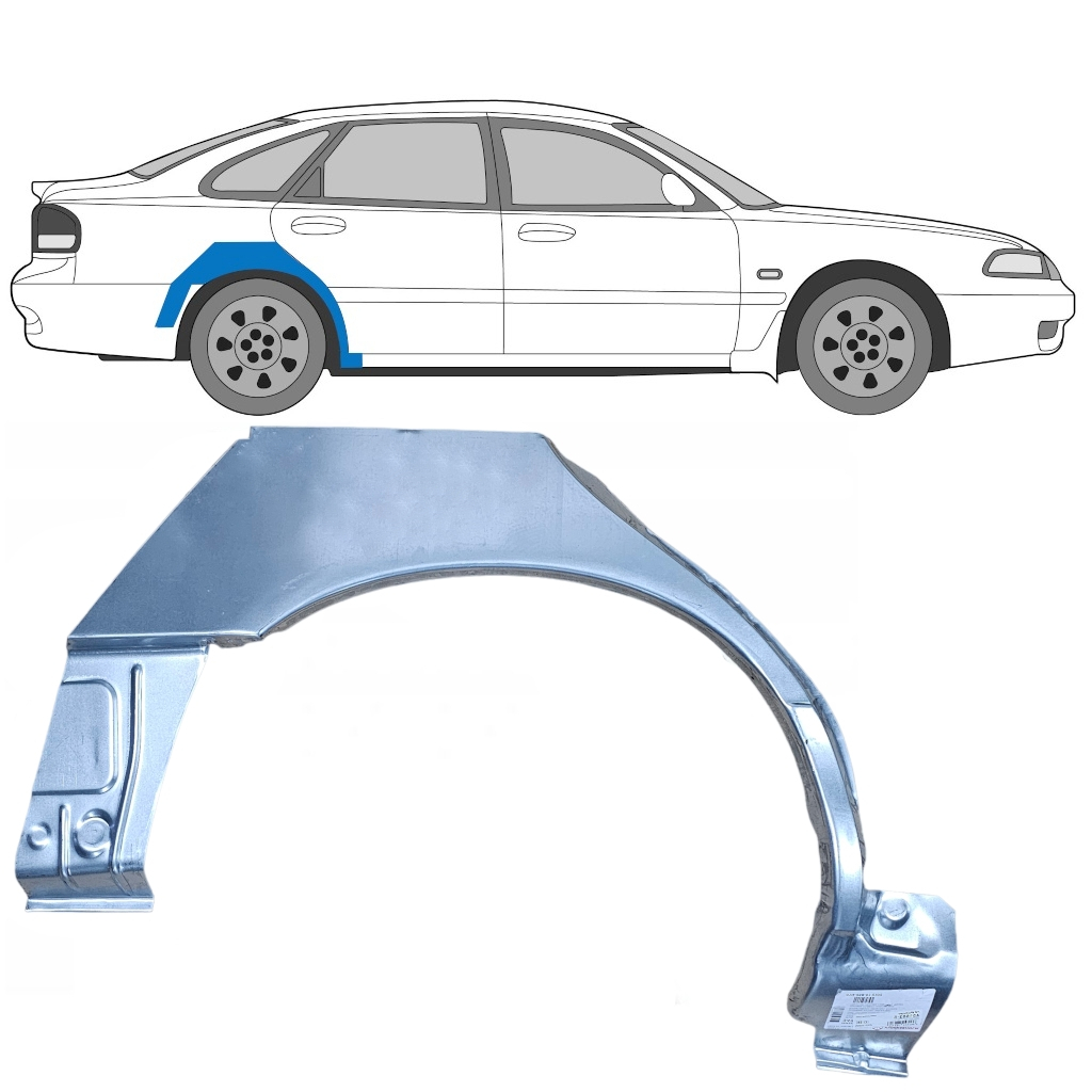 MAZDA 626 1992-1997 RADLAUF REPARATURBLECH / RECHTS