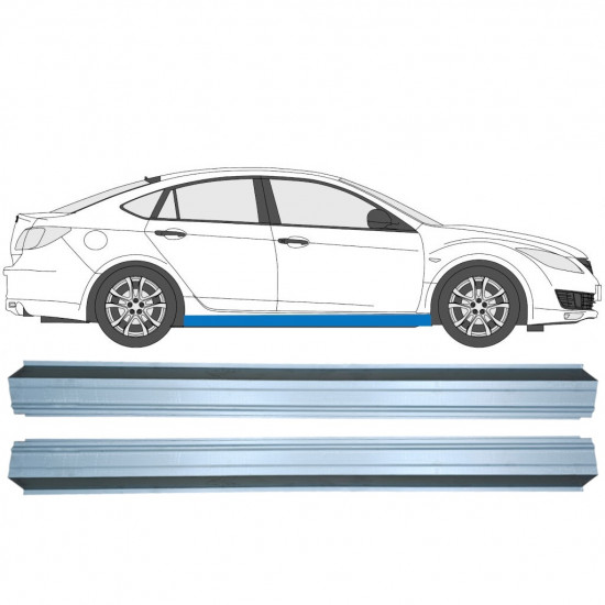 MAZDA 6 2007-2012 SCHWELLER REPARATURBLECH / RECHTS = LINKS / SATZ