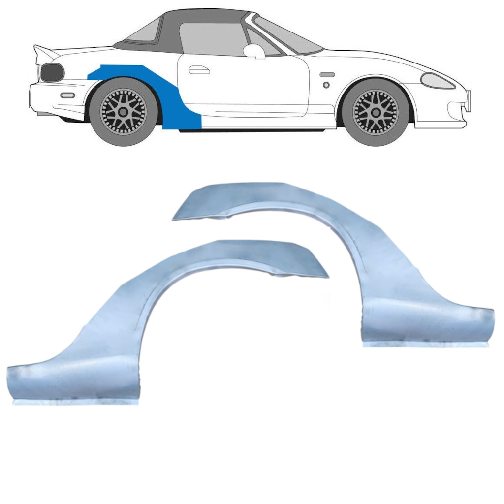 MAZDA MX-5 1998-2005 NB RADLAUF REPARATURBLECH / SATZ