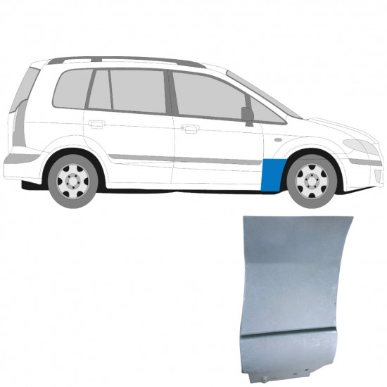 MAZDA PREMACY 1999-2005 VORNE KOTFLÜGEL REPARATURBLECH / RECHTS