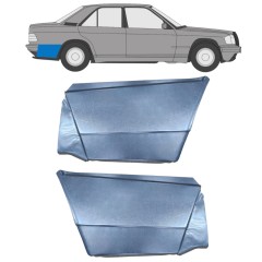 Reparaturblech Kotflügel hinten für Mercedes 190 W201 1982-1993 / Links+Rechts / Satz 10974