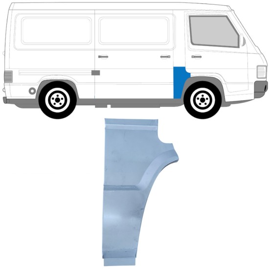 Reparaturblech der Säule für Mercedes MB 100 1988-1996 / Rechts 16937