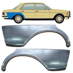 Reparaturblech Kotflügel hinten für Mercedes W123 1975-1985 / Links+Rechts / Satz 9300