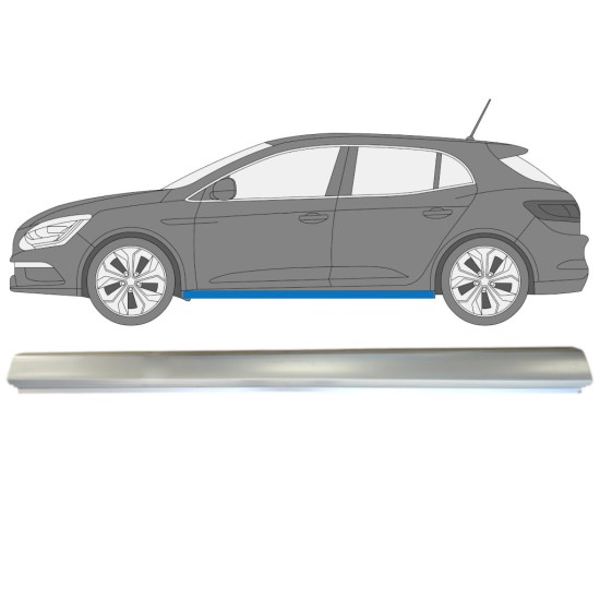 Reparaturblech Schweller für Renault Megane 2016- / Links 15008 Reparaturblech Schweller für Renault Megane 2016- / Links 15008