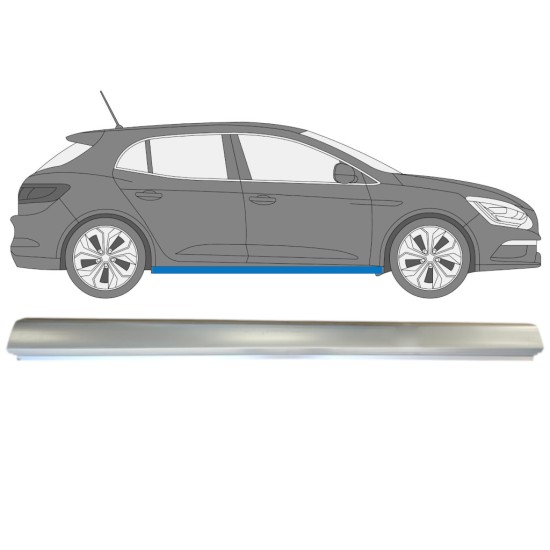 Reparaturblech Schweller für Renault Megane 2016- / Rechts 15010