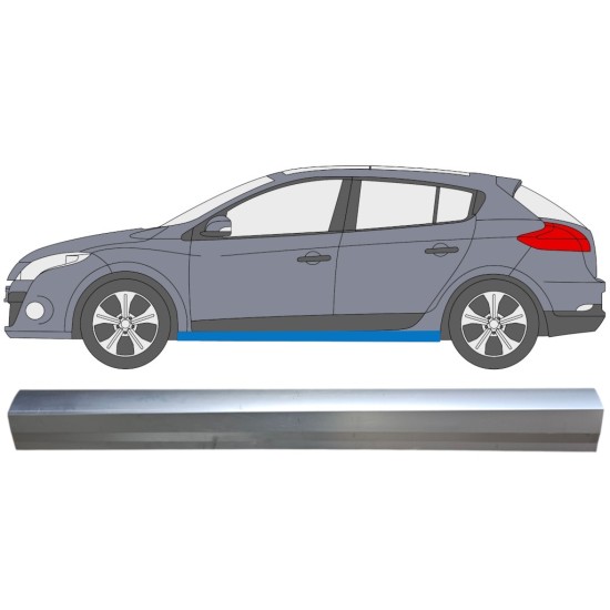Reparaturblech Schweller für Renault Megane III 2008-2016 / Links 16044