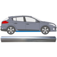 Reparaturblech Schweller für Renault Megane III 2008-2016 / Rechts 16043