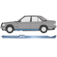 Reparaturblech Schweller für Mercedes 190 W201 1982-1993 / Links 15128