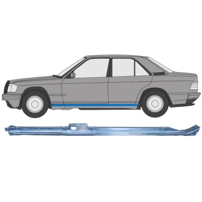 Reparaturblech Schweller für Mercedes 190 W201 1982-1993 / Links 15128