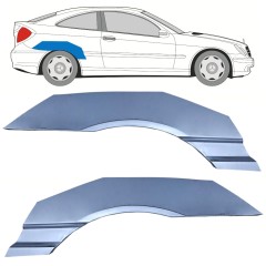 Reparaturblech Kotflügel hinten für Mercedes CL-Class 203 2000-2008 / Links+Rechts / Satz 10592