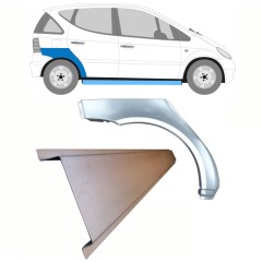 Reparaturblech Schweller + Kotflügel hinten für Mercedes A-Class W168 1997-2004 / Rechts / Satz 8721