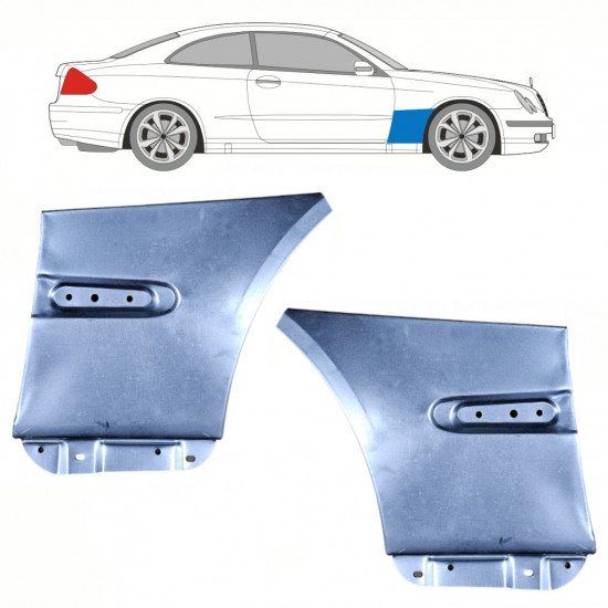 MERCEDES CLK 2002-2009 VORNE KOTFLÜGEL REPARATURBLECH / SATZ