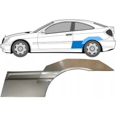 Reparaturblech Kotflügel hinten für Mercedes CL-Class 203 2000-2008 / Links / Satz 10008