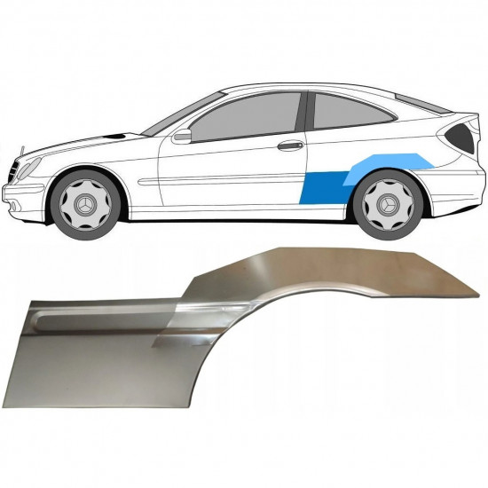 Mercedes Cl203 2000-2008 Tür Reparaturblech / Rechts - EasyParts