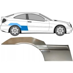 Reparaturblech Kotflügel hinten für Mercedes CL-Class 203 2000-2008 / Rechts / Satz 10007