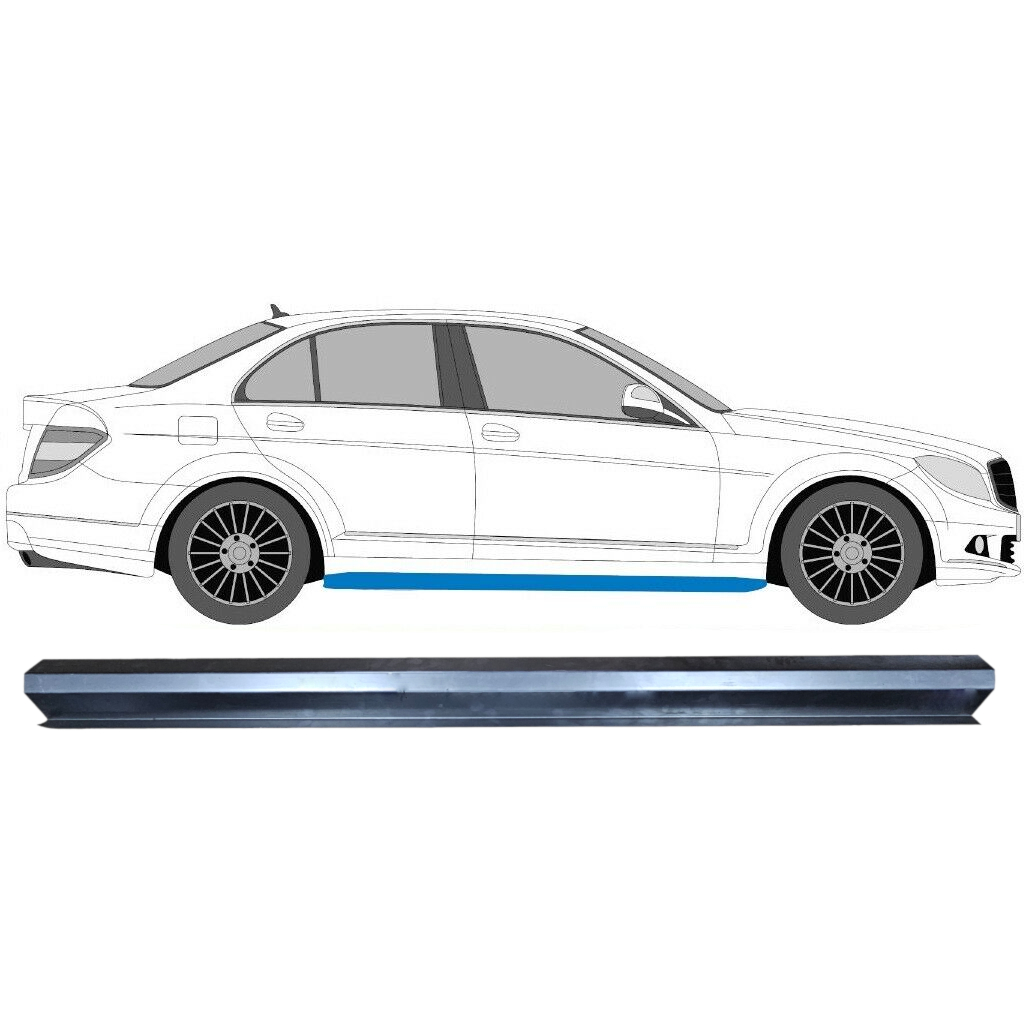 Peugeot 807 2002-2014 Reparaturblech Seiten Schweller Rechts