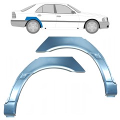 Reparaturblech Kotflügel hinten für Mercedes C-Class W202 1993-2001 / Links+Rechts / Satz 10414