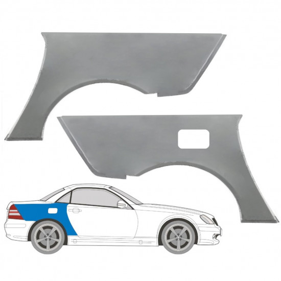 MERCEDES SLK-CLASS 1996-2004 HINTEN KOTFLÜGEL REPARATURBLECH / SATZ