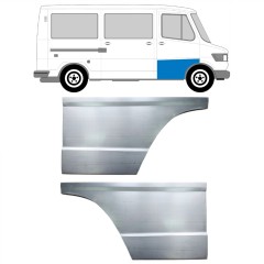 Reparaturblech hohe vordere Tür für Mercedes T1 207-410 1977-1995 / Links+Rechts / Satz 9570