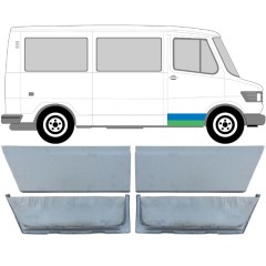 Reparaturblech vordere Tür für Mercedes T1 207-410 1977-1995 / Satz 11851