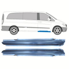 Reparaturblech Schweller vordere Tür für Mercedes Vito W639 2003-2014 / Links+Rechts / Satz 9785
