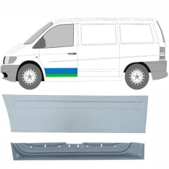 Reparaturblech innen + außen vorderer Tür für Mercedes Vito I W638 1996-2003 / Links / Satz 9790