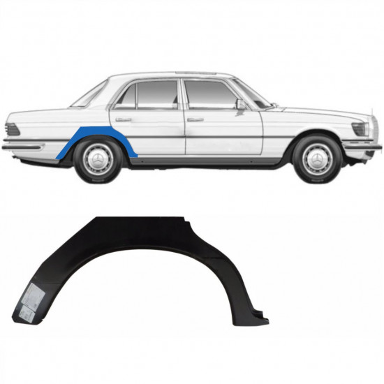 Mercedes W126 1979-91 Radlauf Innen Reparaturblech Hinten Links Fahrerseite