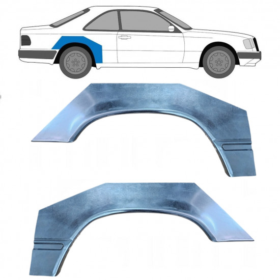 MERCEDES W124 COUPE 1984-1997 RADLAUF REPARATURBLECH / SATZ