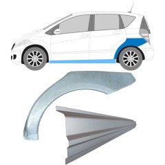 Reparaturblech Schweller + Kotflügel hinten für Mercedes A-Class W169 2004-2012 / Links / Satz 11315
