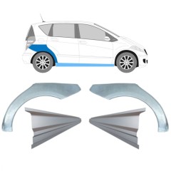 Reparaturblech Schweller + Kotflügel hinten für Mercedes A-Class W169 2004-2012 / Satz 11316