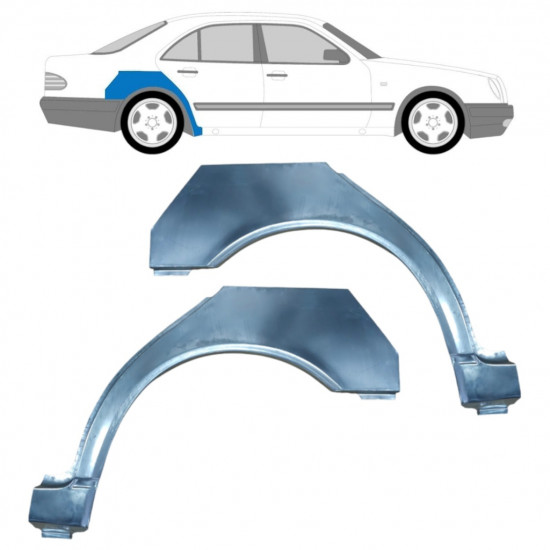 MERCEDES E-CLASS 1995-2003 RADLAUF REPARATURBLECH / SATZ