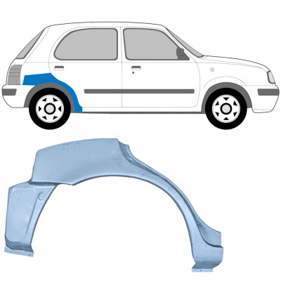 NISSAN MICRA 1992- 5 TÜR RADLAUF REPARATURBLECH / RECHTS