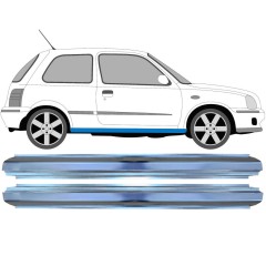 Reparaturblech Schweller für Nissan Micra K11 1992-2003 / Links+Rechts / Satz 16148