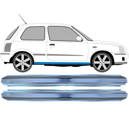 Reparaturblech Schweller für Nissan Micra K11 1992-2003 / Links+Rechts / Satz 16148