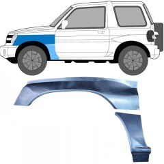 Reparaturblech Kotflügel vorne für Mitsubishi Pajero Pinin 1998-2007 / Links / Satz 10056