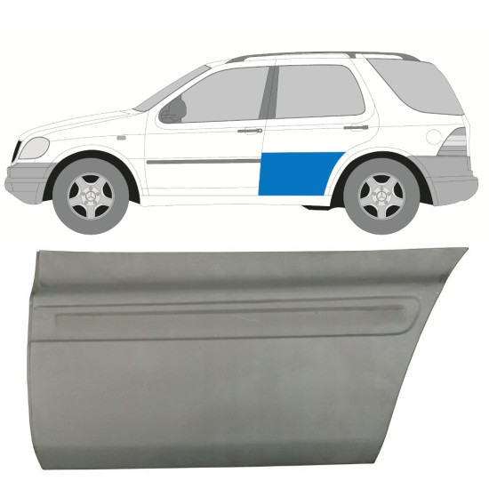 Reparaturblech hintere Tür für Mercedes M-Class ML W163 1998-2005 / Links 16091