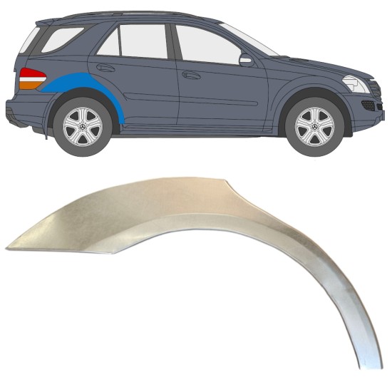 Reparaturblech Kotflügel hinten für Mercedes-Benz M-Class ML W164 2005-2011 / Rechts 14929