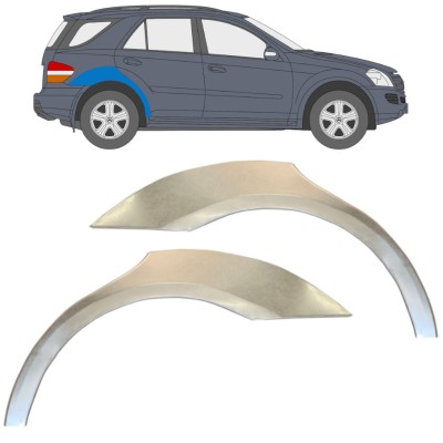 Reparaturblech Kotflügel hinten für Mercedes-Benz M-Class ML W164 2005-2011 / Links+Rechts / Satz 14931