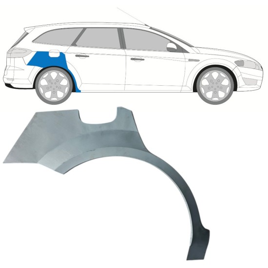 Reparaturblech Kotflügel hinten