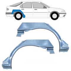 Reparaturblech Kotflügel hinten für Ford Mondeo 1993-2000 / Links+Rechts / Satz 9918