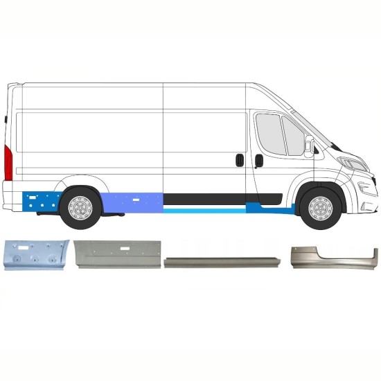 Reparaturblech-Set für Opel Movano 2021-2026 / Rechts 16807