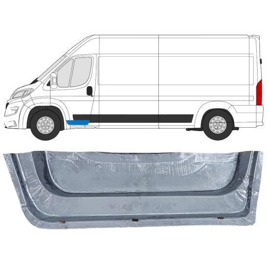 Reparaturblech innere vordere Tür