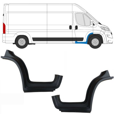 Reparaturblech Kotflügel vorne mit Schweller für Opel Movano 2021-2026 / Links+Rechts 16411